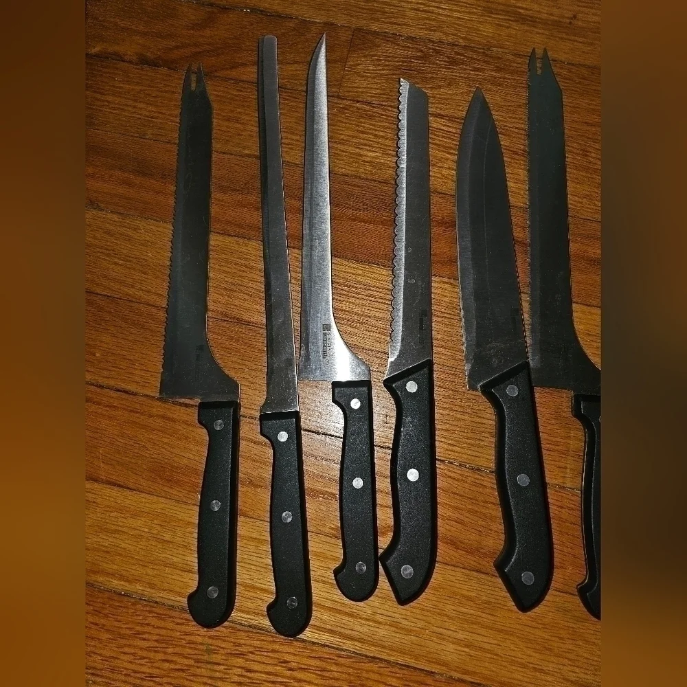 Ronco Six Star 13 Piece Knife Set 1-11, 13,14 Steak Knives